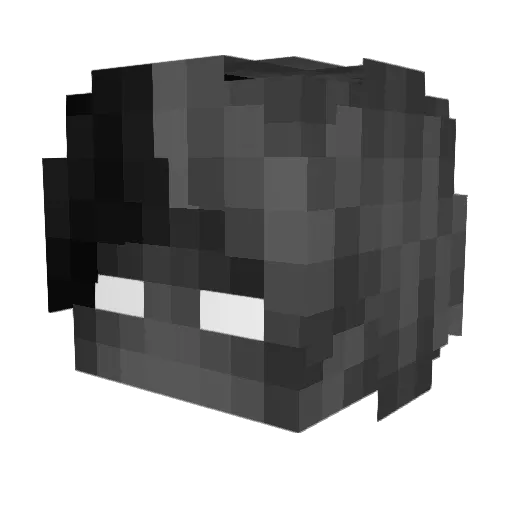 nVibes Minecraft avatar head, 3D render