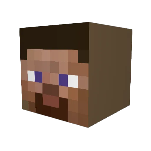 nZyMaHD Minecraft avatar head, 3D render