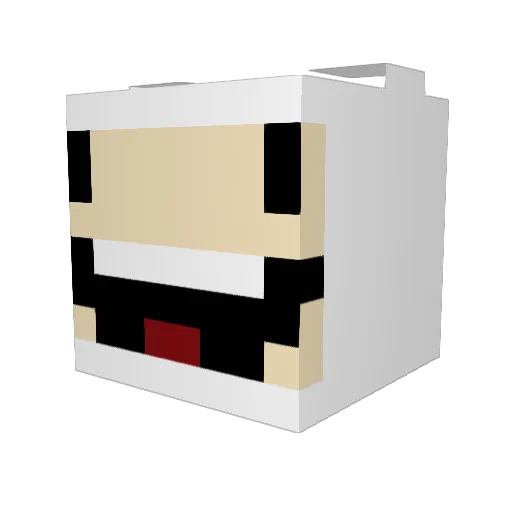 n_0_a_h Minecraft avatar head, 3D render