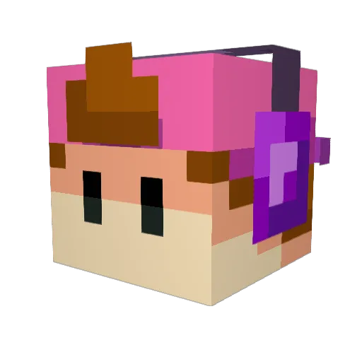 n_bonnie2 Minecraft avatar head, 3D render