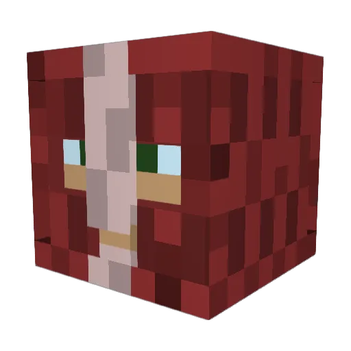n_ex_m Minecraft avatar head, 3D render