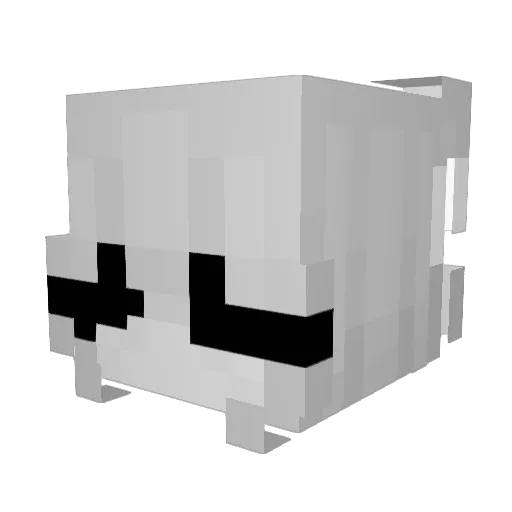 n_rita Minecraft avatar head, 3D render