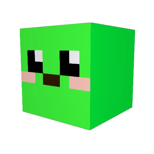 na0903 Minecraft avatar head, 3D render