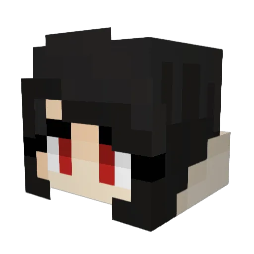 naT_16 Minecraft avatar head, 3D render