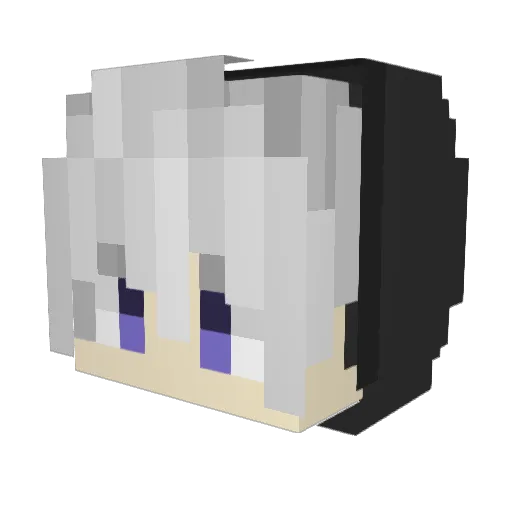 na_mwm Minecraft avatar head, 3D render
