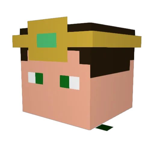 na_sa_do Minecraft avatar head, 3D render