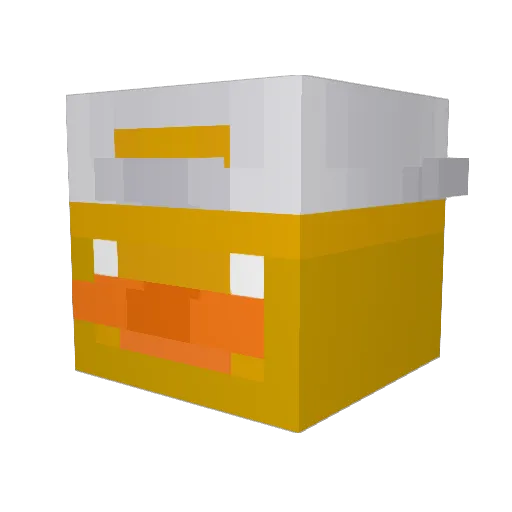 na_tyy Minecraft avatar head, 3D render