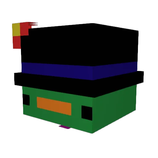 naaaduuuu Minecraft avatar head, 3D render