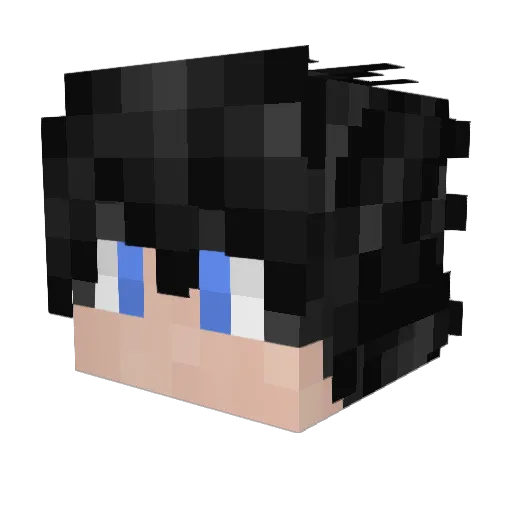 naandes Minecraft avatar head, 3D render