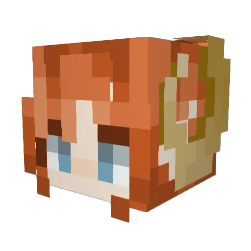 naantje42 Minecraft avatar head, 3D render