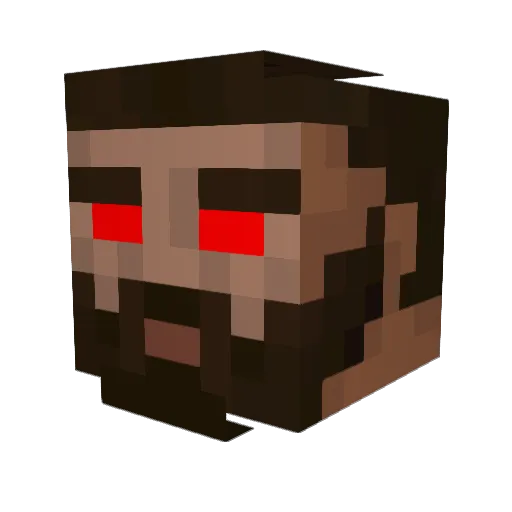 nabero Minecraft avatar head, 3D render