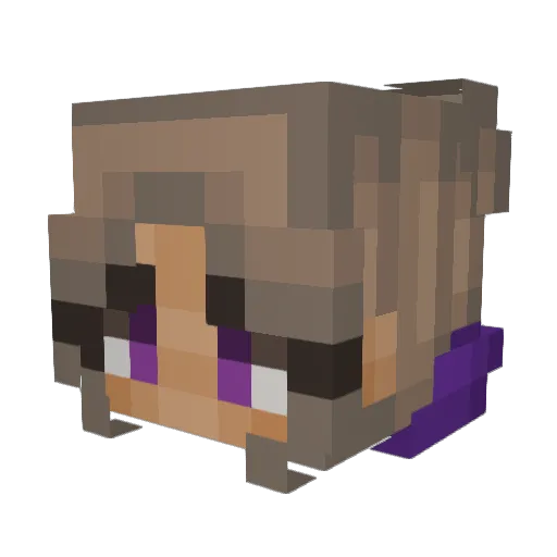 nabii_26 Minecraft avatar head, 3D render