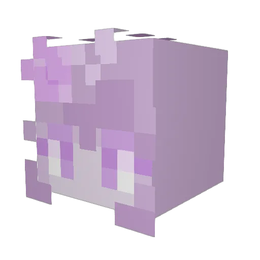 nabilaza Minecraft avatar head, 3D render