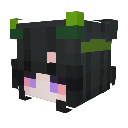 nablunt Minecraft avatar head, 3D render