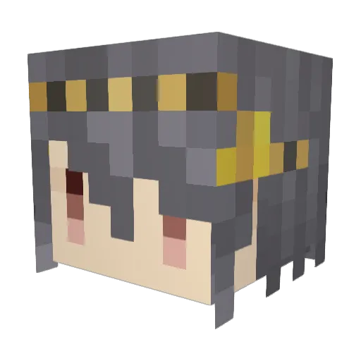 nac3k Minecraft avatar head, 3D render