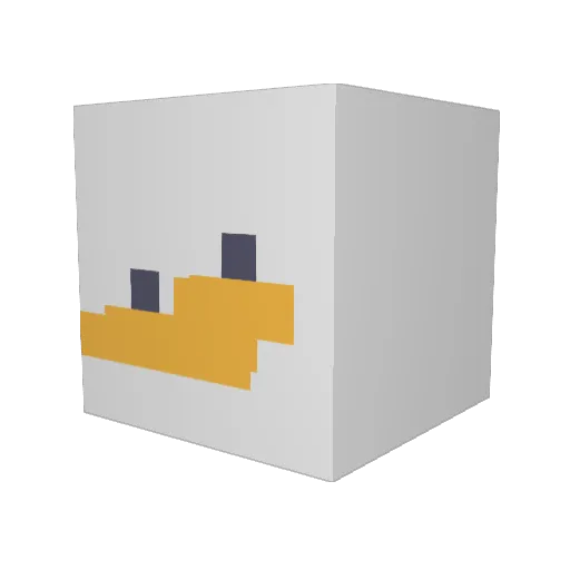nachecraft Minecraft avatar head, 3D render
