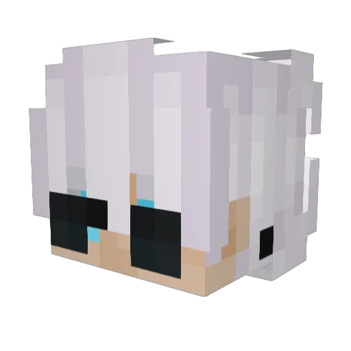 nacherry Minecraft avatar head, 3D render