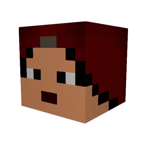 nacho329 Minecraft avatar head, 3D render