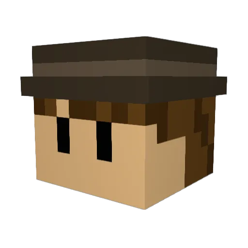 nacho_324 Minecraft avatar head, 3D render