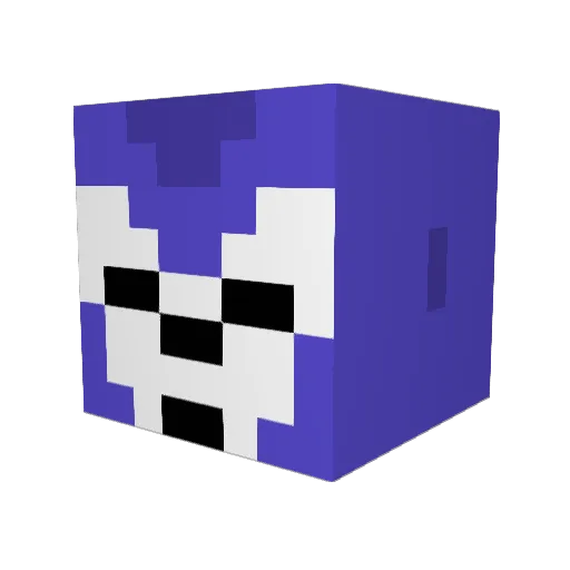 nachohero Minecraft avatar head, 3D render