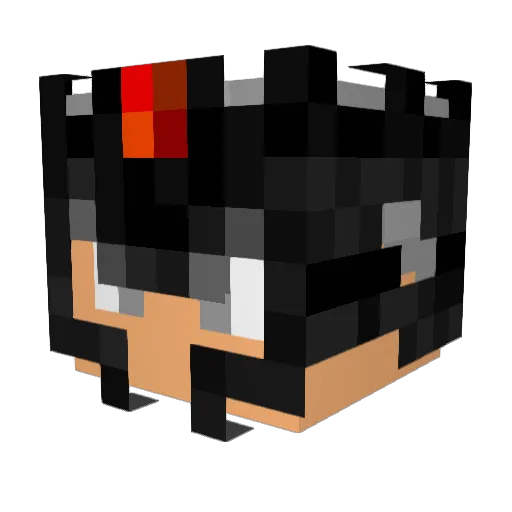 nachomacako Minecraft avatar head, 3D render