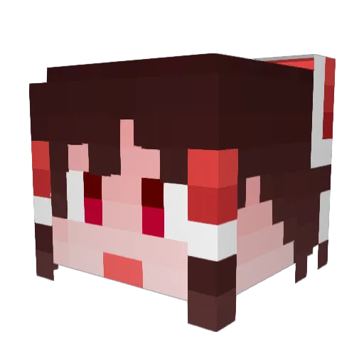 nachotebarron Minecraft avatar head, 3D render