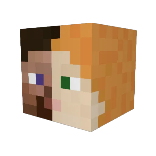 nachoyummy Minecraft avatar head, 3D render