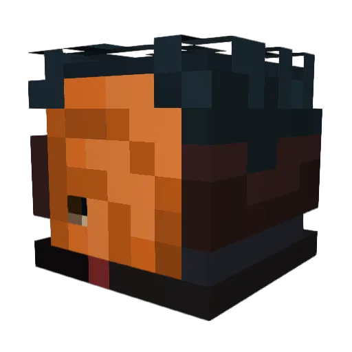 nachulithemagic Minecraft avatar head, 3D render