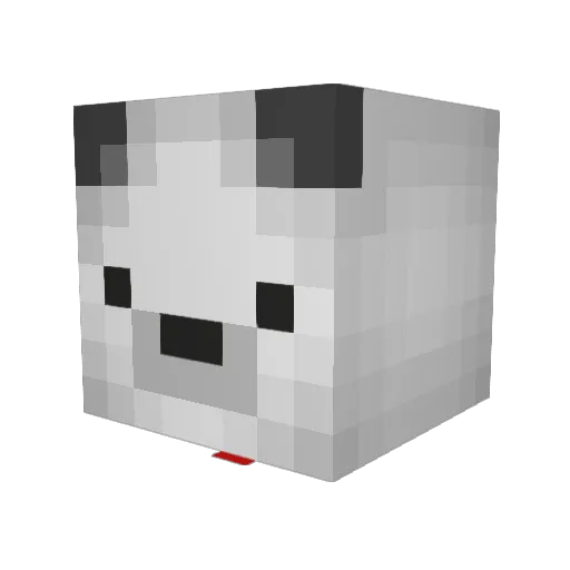 naciowa Minecraft avatar head, 3D render