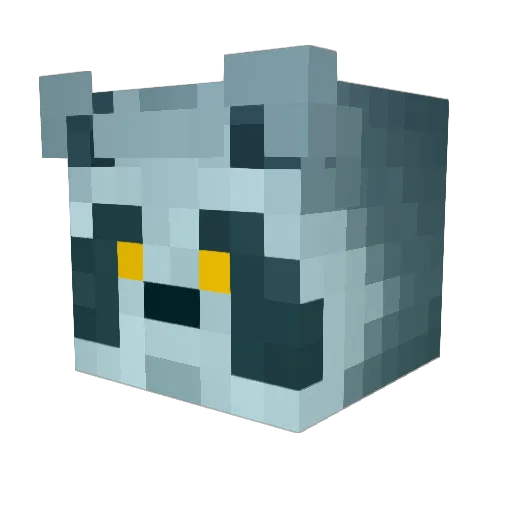 nackron Minecraft avatar head, 3D render