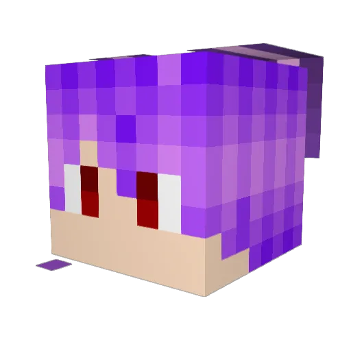 nacomient Minecraft avatar head, 3D render
