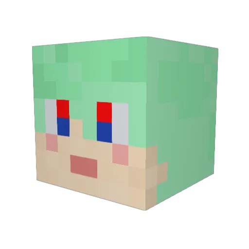 nada4444 Minecraft avatar head, 3D render