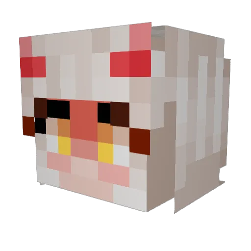 nadaisnadaisnada Minecraft avatar head, 3D render