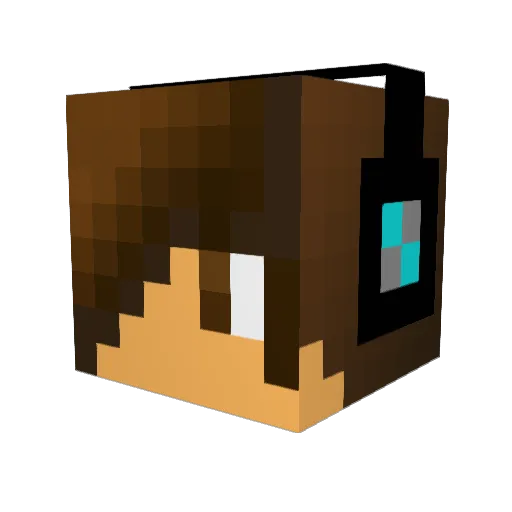 nadal31 Minecraft avatar head, 3D render