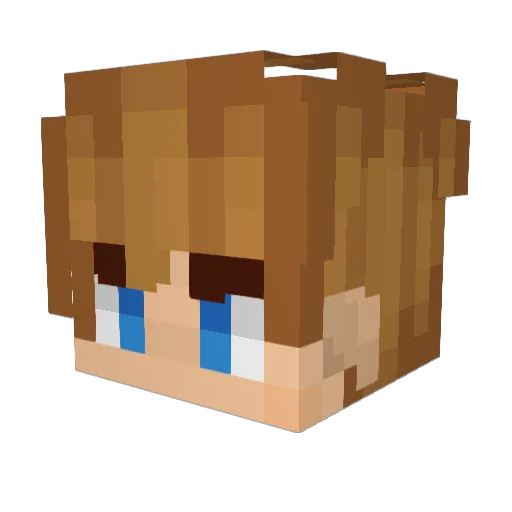 nadanovskyy_ Minecraft avatar head, 3D render