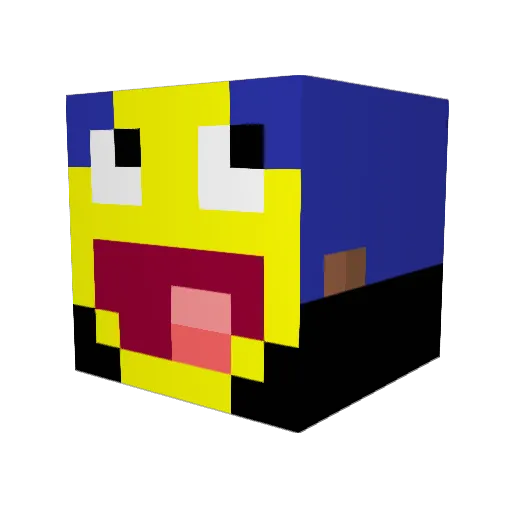 nadav123321 Minecraft avatar head, 3D render