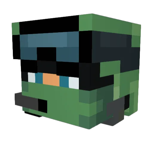 nadav69XD Minecraft avatar head, 3D render