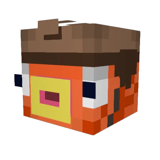 nadavkohavi Minecraft avatar head, 3D render