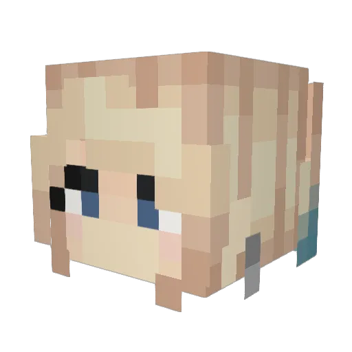 naddles__ Minecraft avatar head, 3D render