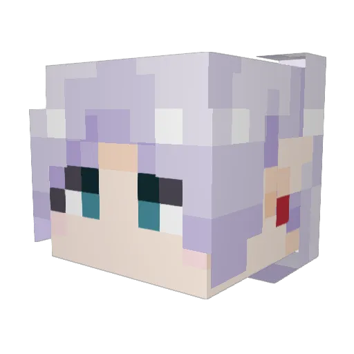 nade4 Minecraft avatar head, 3D render