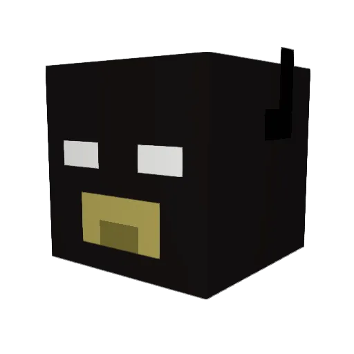 nadia02 Minecraft avatar head, 3D render