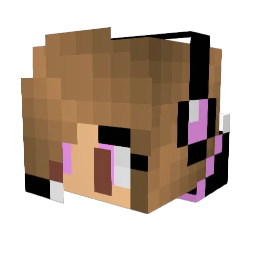 nadia1235 Minecraft avatar head, 3D render