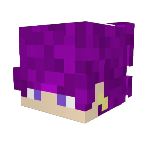 nadisme Minecraft avatar head, 3D render