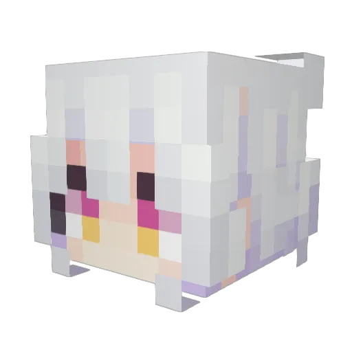 nadiw Minecraft avatar head, 3D render