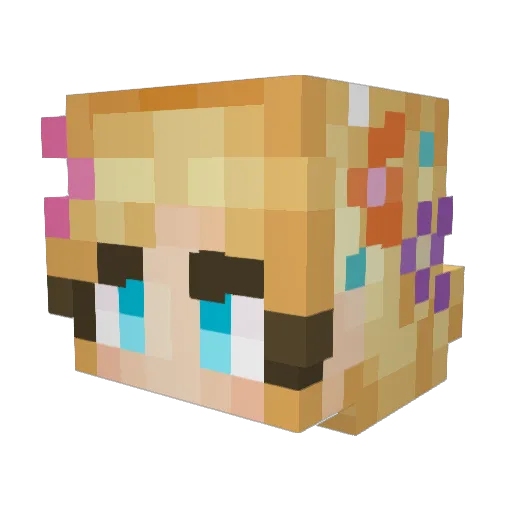 nadlin Minecraft avatar head, 3D render