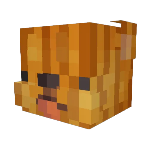 nadode Minecraft avatar head, 3D render