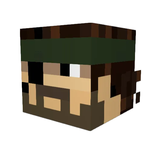 nadrojisk Minecraft avatar head, 3D render