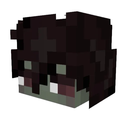 nadween Minecraft avatar head, 3D render