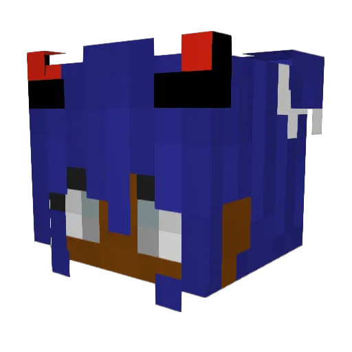 naeee Minecraft avatar head, 3D render
