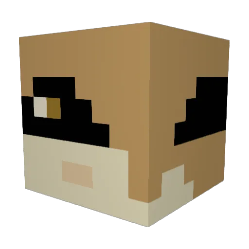naele_o Minecraft avatar head, 3D render